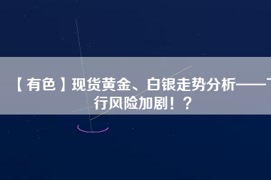 【有色】現(xiàn)貨黃金、白銀走勢分析——下行風(fēng)險(xiǎn)加?。?？