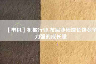 【電機(jī)】機(jī)械行業(yè):布局業(yè)績(jī)?cè)鲩L(zhǎng)快競(jìng)爭(zhēng)力強(qiáng)的成長(zhǎng)股 - TECO東元電機(jī) | 變頻器·伺服電機(jī)·減速機(jī)·電機(jī)解決方案