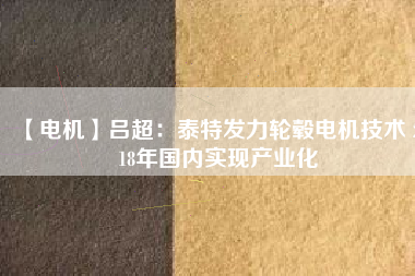 【電機(jī)】呂超：泰特發(fā)力輪轂電機(jī)技術(shù) 2018年國內(nèi)實現(xiàn)產(chǎn)業(yè)化 - TECO東元電機(jī) | 變頻器·伺服電機(jī)·減速機(jī)·電機(jī)解決方案