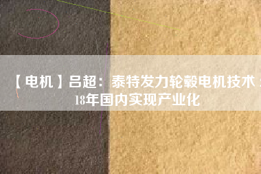 【電機(jī)】呂超：泰特發(fā)力輪轂電機(jī)技術(shù) 2018年國內(nèi)實現(xiàn)產(chǎn)業(yè)化 - TECO東元電機(jī) | 變頻器·伺服電機(jī)·減速機(jī)·電機(jī)解決方案