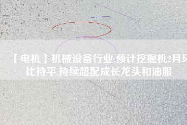 【電機】機械設備行業(yè):預計挖掘機2月環(huán)比持平,持續(xù)超配成長龍頭和油服 - TECO東元電機 | 變頻器·伺服電機·減速機·電機解決方案