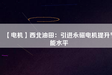 【電機(jī)】西北油田:引進(jìn)永磁電機(jī)提升節(jié)能水平 - TECO東元電機(jī) | 變頻器·伺服電機(jī)·減速機(jī)·電機(jī)解決方案