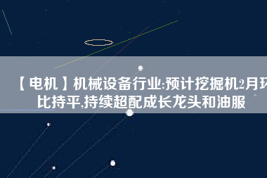 【電機】機械設備行業(yè):預計挖掘機2月環(huán)比持平,持續(xù)超配成長龍頭和油服 - TECO東元電機 | 變頻器·伺服電機·減速機·電機解決方案