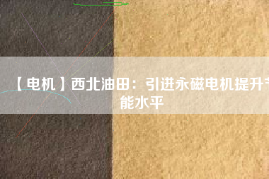 【電機(jī)】西北油田:引進(jìn)永磁電機(jī)提升節(jié)能水平 - TECO東元電機(jī) | 變頻器·伺服電機(jī)·減速機(jī)·電機(jī)解決方案