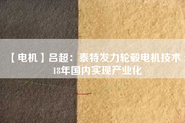 【電機(jī)】呂超：泰特發(fā)力輪轂電機(jī)技術(shù) 2018年國內(nèi)實現(xiàn)產(chǎn)業(yè)化 - TECO東元電機(jī) | 變頻器·伺服電機(jī)·減速機(jī)·電機(jī)解決方案