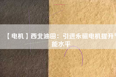 【電機(jī)】西北油田:引進(jìn)永磁電機(jī)提升節(jié)能水平 - TECO東元電機(jī) | 變頻器·伺服電機(jī)·減速機(jī)·電機(jī)解決方案