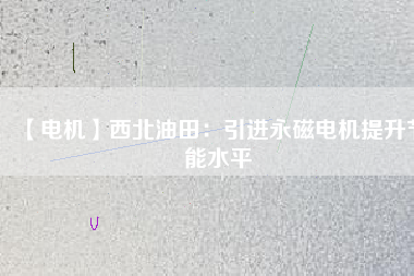 【電機(jī)】西北油田:引進(jìn)永磁電機(jī)提升節(jié)能水平 - TECO東元電機(jī) | 變頻器·伺服電機(jī)·減速機(jī)·電機(jī)解決方案